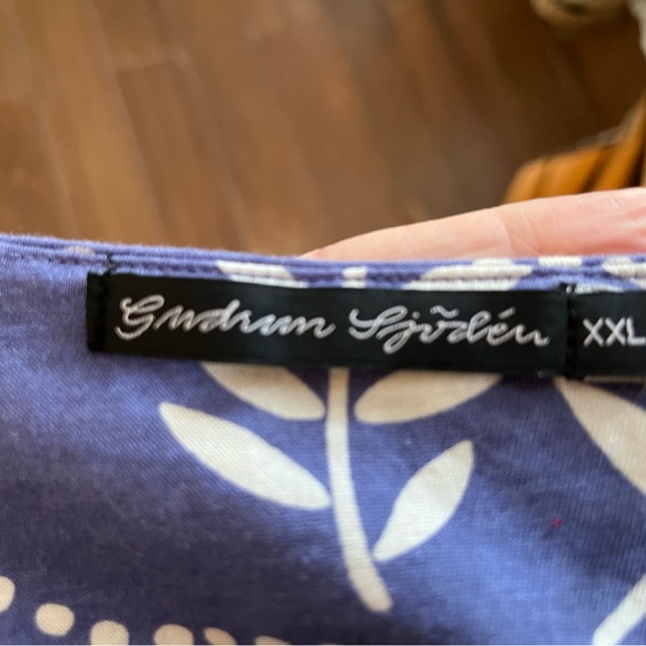 Gudrun Sjoden Blue and White Midi Dress - Picture 2 of 5